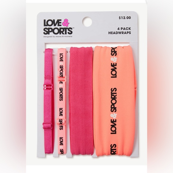 Bundle! Love & Sport Headbands, 4PK & 3PK Scrunchies - Picture 3 of 4